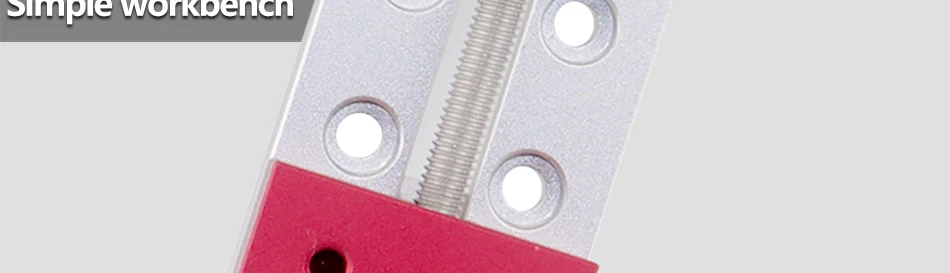 TMYLOKU Präzisions-Mini-Schraubstock-Graviermaschine, CNC-Bohrmaschine, kleiner Schweißtisch, komplett aus Aluminium, manuelle Tischklemme – Detail 4