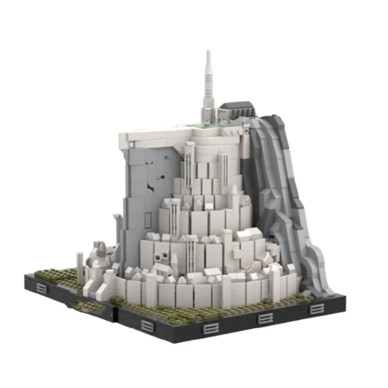 في المخزون اللبنات الجسيمات الصغيرة MOC-140900 1929 قطعة لعبة بناء القلعة المعمارية الحديثة نموذج ثلاثي الأبعاد هدية تعليمية DI #4
