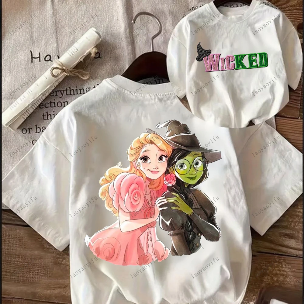 الشريرة تي شيرت مطبوع المرأة تي شيرت عالية الجودة القطن قصير الأكمام س الرقبة الشارع الشهير تيز الملابس الجمالية النساء الملابس #4