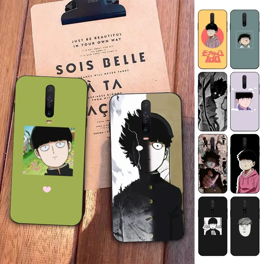 Anime Mob Psycho 100 Telefoon Case Voor Redmi 5 6 7 8 9 10 plus pro 6 7 8 9 EEN GAAN K20 K30 K40 pro plus F3 Fundas