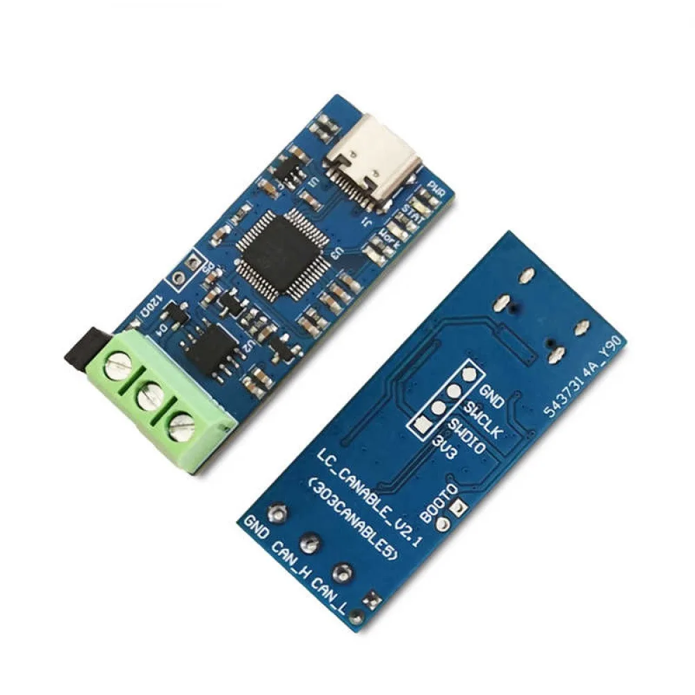 

1PCS USB to CAN Module Support CAN FD CAN Bus Analyzer V2.0 CAN Debugging Assistant Board Type-C 5V USB to CAN Module