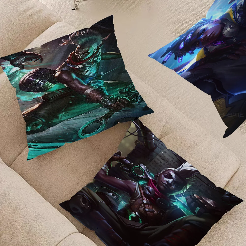 League Of Legends Ekko Pillow Cover Sofa Cushion Cover Home Room Decoration Children Gift