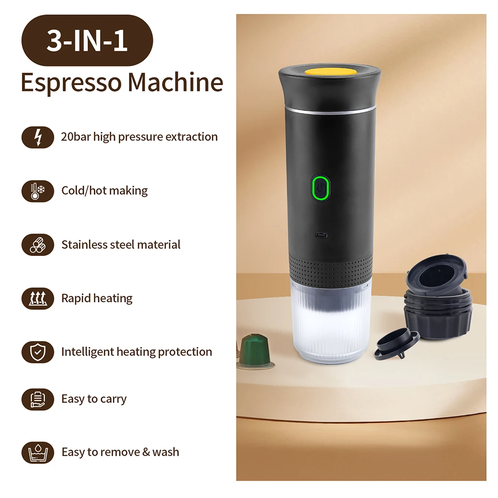 Portable 3-in-1 Espresso Coffee Maker 5