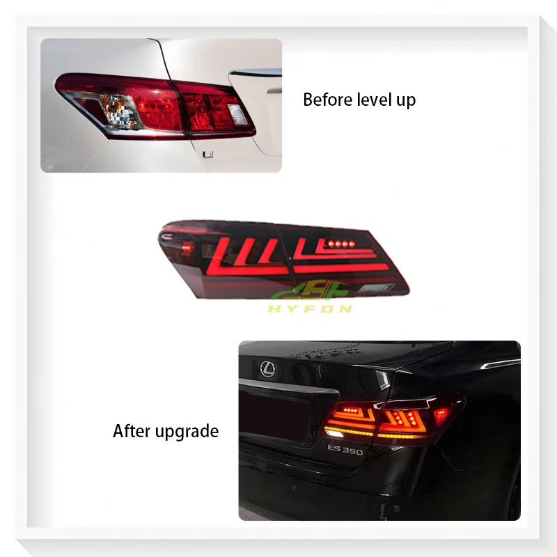 

BR BR For Lexus ES2006-2012LED Rear Taillight Assembly LED Brake Light Flow Turn signal ES240 ES250 Upgrade 2018 Style LED Tai