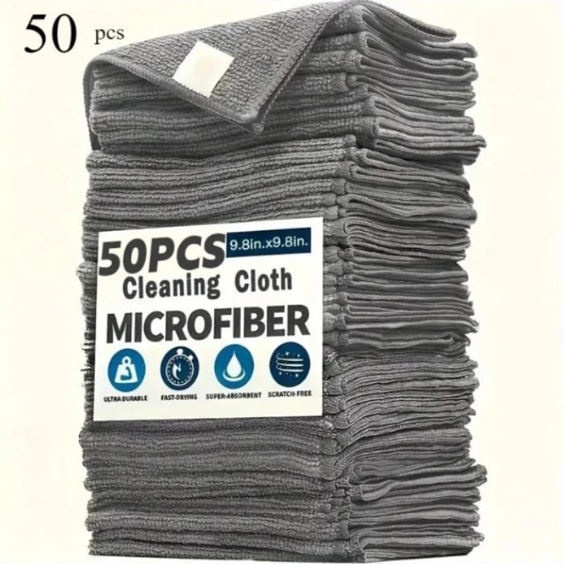 Thicken Microfiber Cleaning Cloths Lint Free Towel Cloths Reusable Cleaning Towels Absorbent for Car Window 1-50 pcs