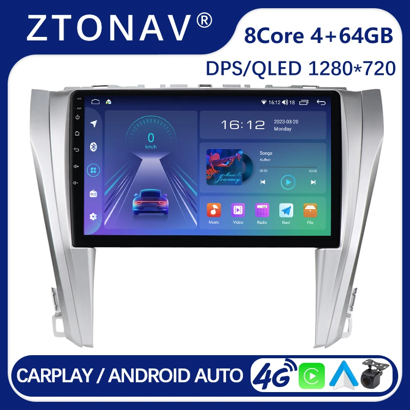 

Android Car Radio Player For Toyota Camry 7 2015 2016 2017 Car Stereo Media Video Player Headunit Wireless Carplay Android Auto