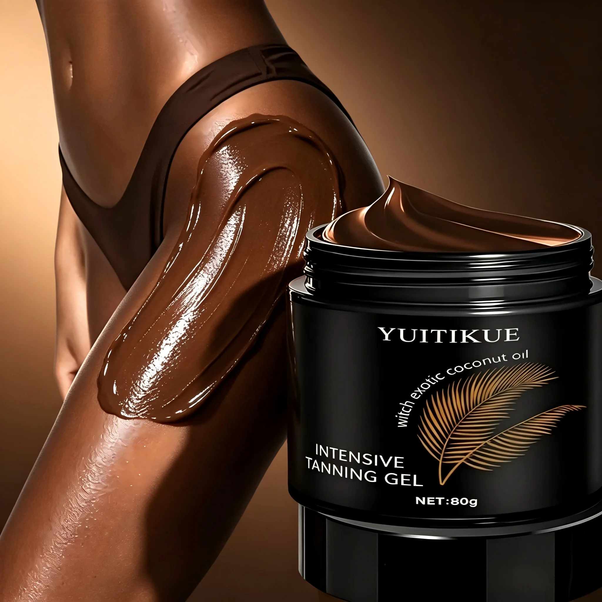YUITIKUE Sun Free Quick-Dark Tanning Cream is easy to absorb gently cares for your skin and is suitable for all skin types