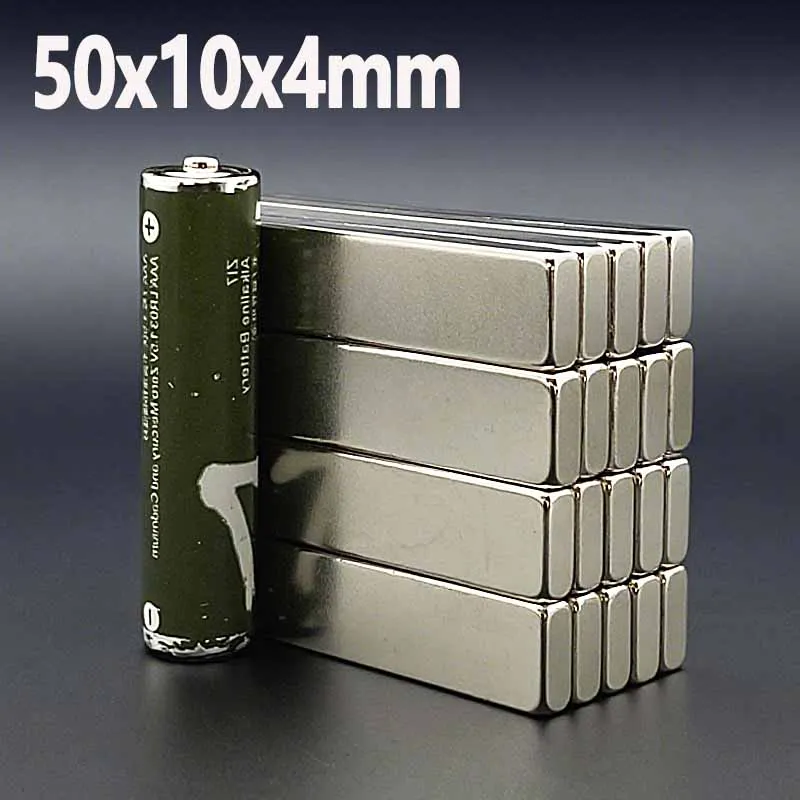50x10x4mm Magnet Office Garage Tool Refrigerator Kitchen Craft Fridge Diy Magnet 2-50pcs Square Block Shape 50*10*4mm Accessory
