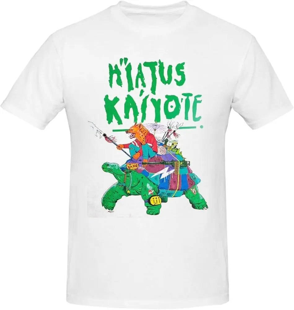 Hiatus Music Kaiyote Band T Shirt Men'S Fashion   Tee Summer Round Neck  Shirts   High Quality 100%Cotton Short Sleeve