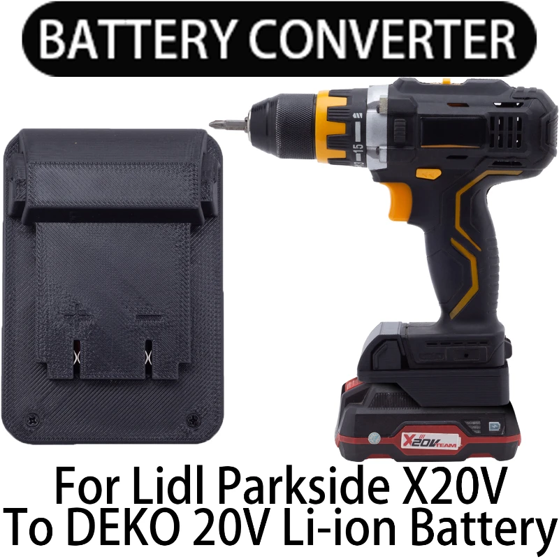 

Battery Adapter for DEKO 20V Li-Ion Tools Converter to Lidl Parkside X20V Li-Ion Battery Adapter Power Tool Accessory