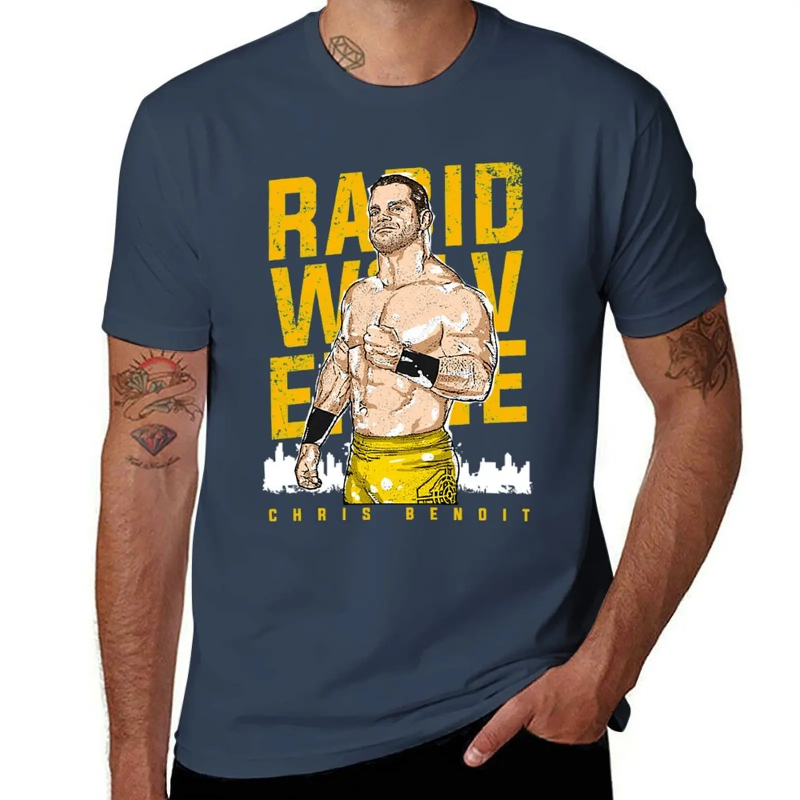 

Chris Benoit T-Shirt Basic Casual Short Sleeve Cotton Shirt