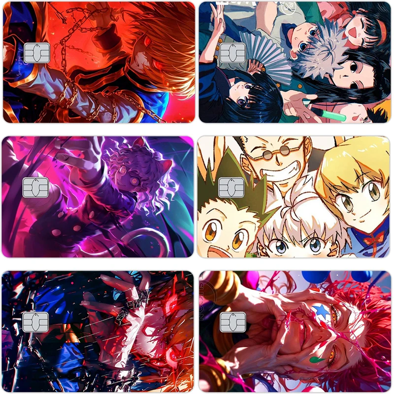 Hunter Card Sticker Student Learn Supplies Waterproof Documents Campus Bus Subway Bank Decals Exquisite Tags Kurapika Paster