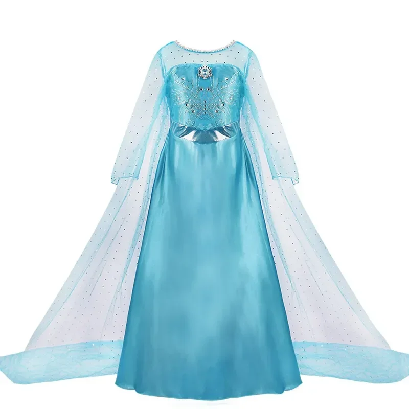 Vestido de princesa Cenicienta para niña, disfraz de Elsa, Anna, sirena, Jasmine, Bella, Blancanieves, fiesta de cumpleaños, Halloween, 2-10 años