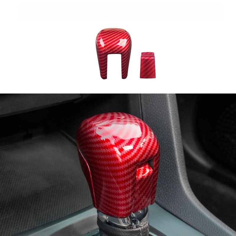 For Honda Civic 10th Gen Carbon Fiber Interior Gear Shift Panel Trim Cover Sticker Decal for 2016-2021 Interior Modification 5