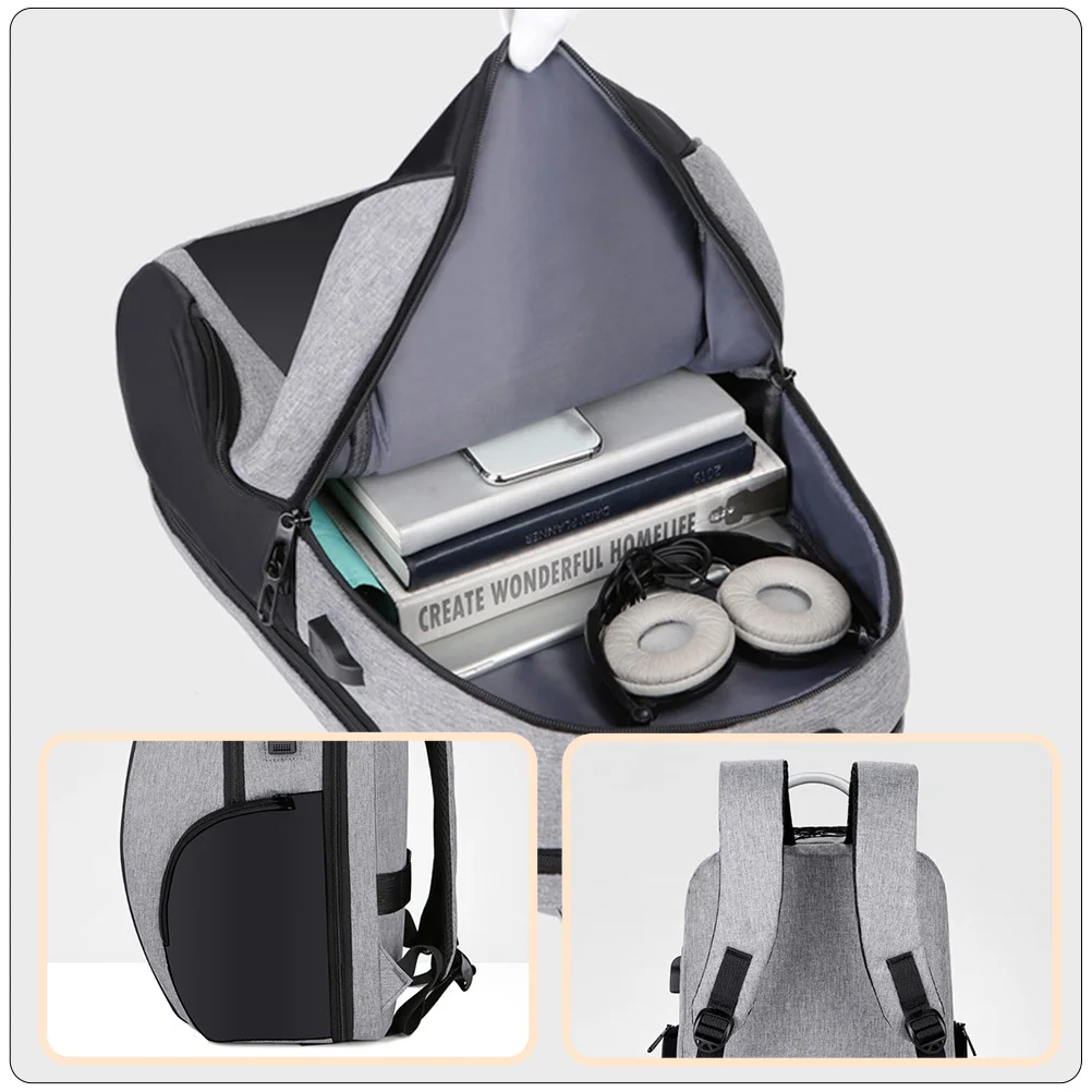 

Multifunction Password Lock Laptop Backpack Large Capacity Business Travel Waterproof Man Computer Bag USB Charging