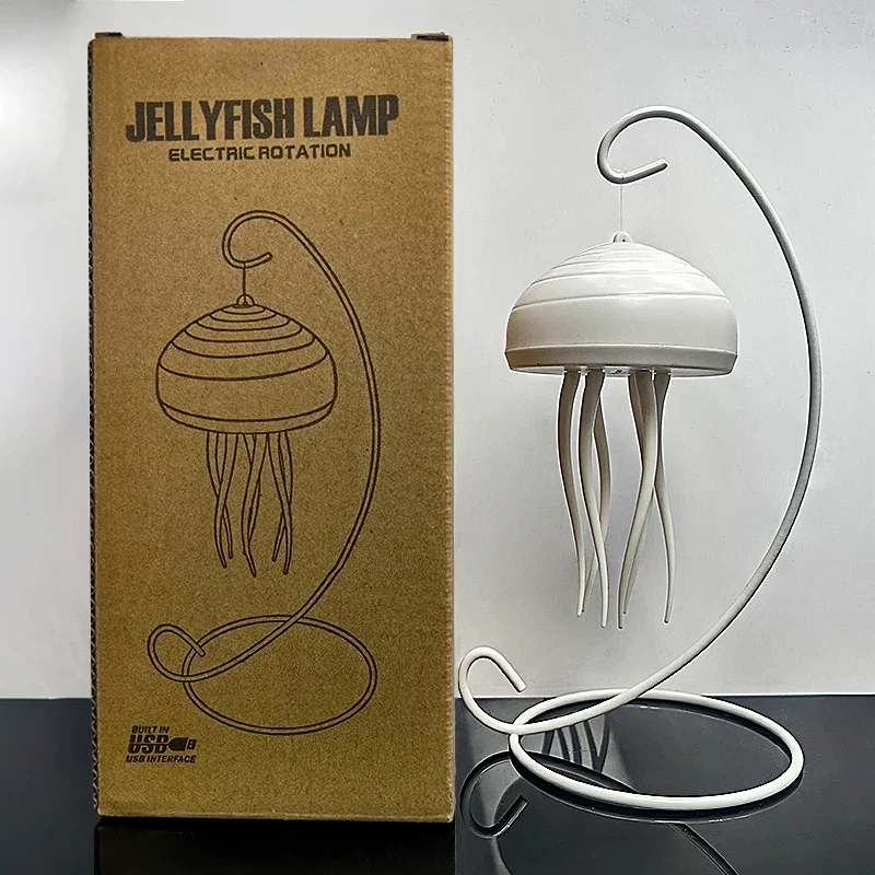 Creative Home Lighting Decoration Floating Dynamic Jellyfish Night Light New Romantic Atmosphere Light