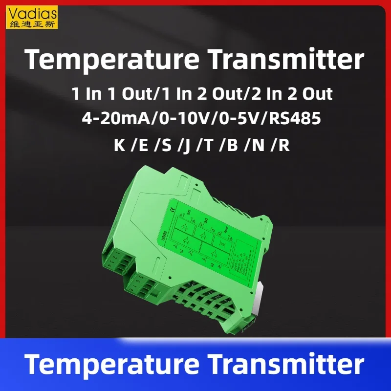 

K Type Temperature Transmitter 400C 600C 1000C Temperature Sensor 4-20mA 0-5V 0-10V RS485 Temperature Transducer