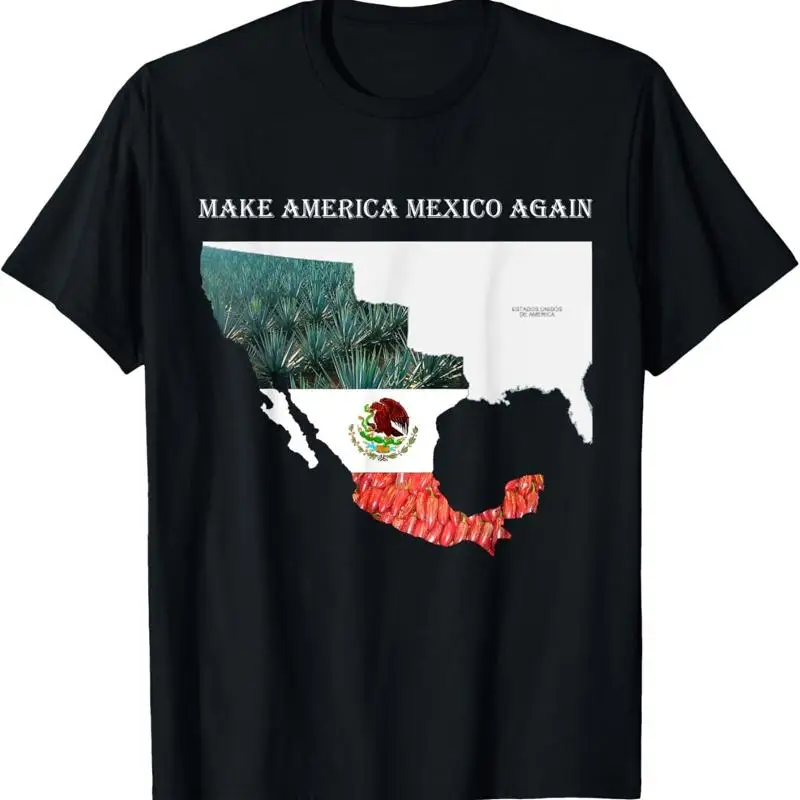 Camiseta divertida de Playera mexicana Make America Mexico Again