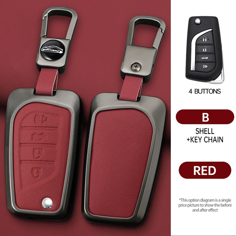 Coque de clé télécommande intelligente pour voiture, compatible avec Toyota Ralink Camry Ruizhi Highlander Corolla VA2 Toy48 Toy43