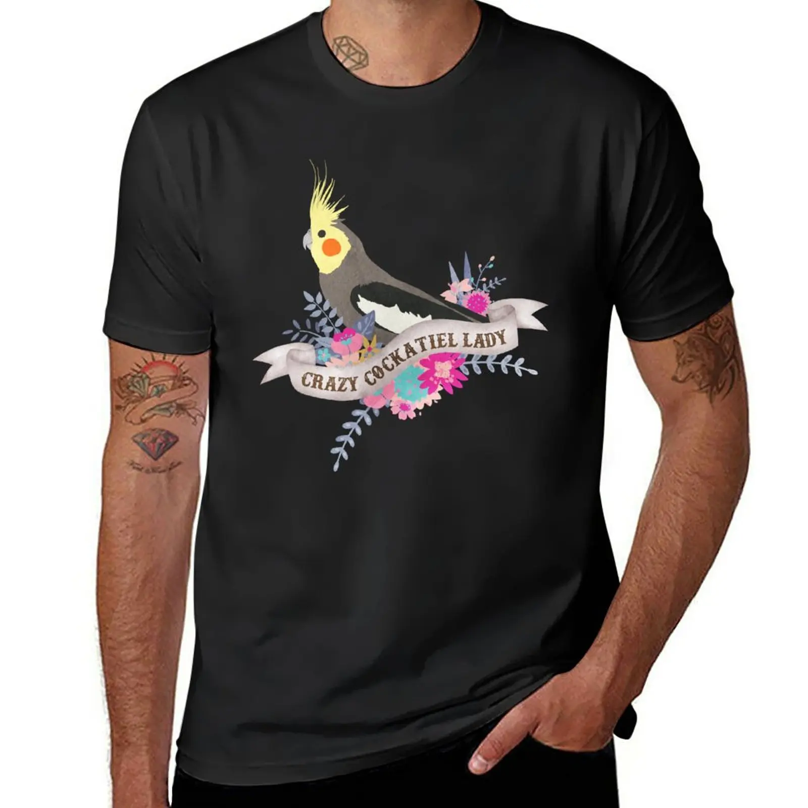 New Crazy Cockatiel Lady T-Shirt summer top tops sweat shirts, men