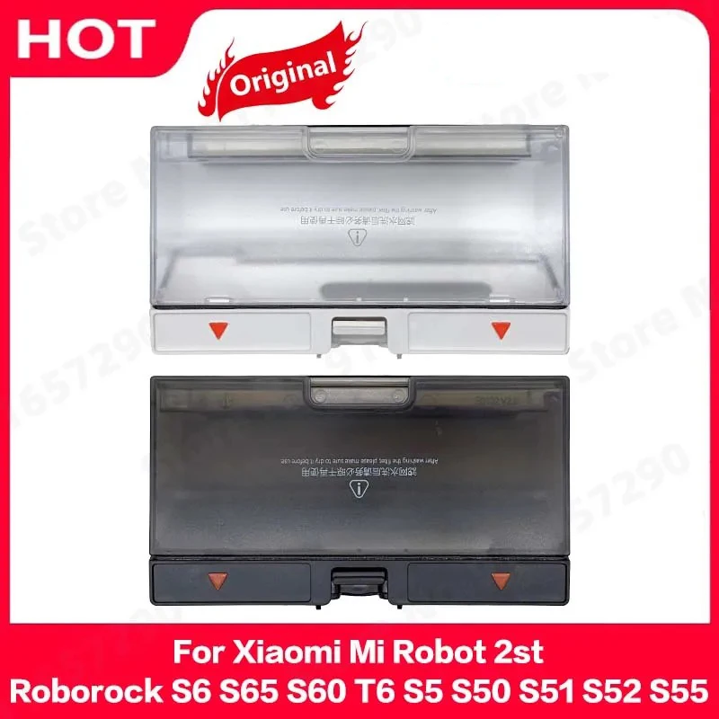 Für Xiaomi Mi Roboter 2st Roborock S6 S65 S60 T6 S5 S50 S51 S52 S55 Staub Box Pare Teile Mülleimer box Mit Filter Zubehör