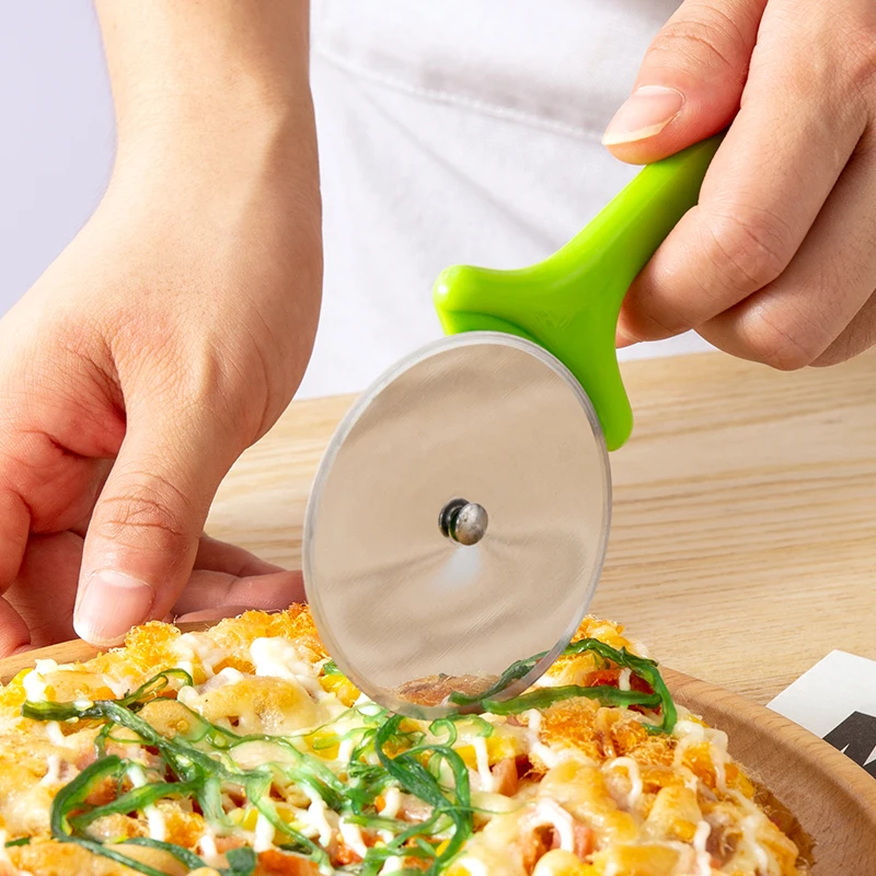 Coupe-pizza en acier inoxydable de qualité alimentaire, haute qualité, coupe-pizza domestique, roue