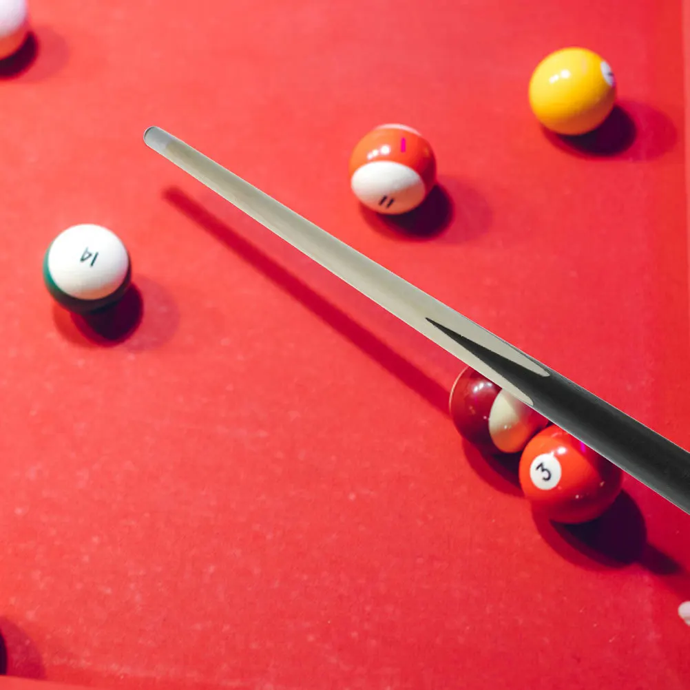 5Pcs Mini Pool Cue Kids Short Wood Billiard Cue Stick for Children Portable Tabletop Game Set Skill Development Practice