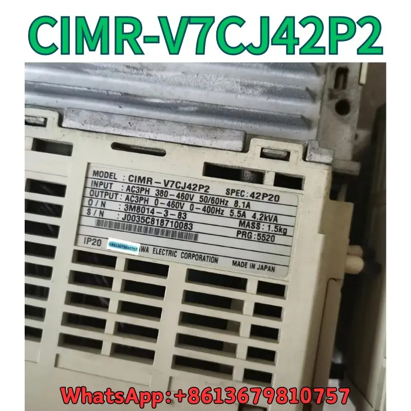 Used Frequency converter CIMR-V7CJ42P2 2.2KW test OK Fast Shipping