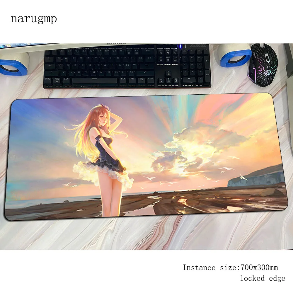 

iDOLM STER Mouse Pad Rin Shibuya Computer Mat 700x400x4mm Gaming Mousepad Large Anastasia Padmouse Keyboard Games Pc Gamer Desk
