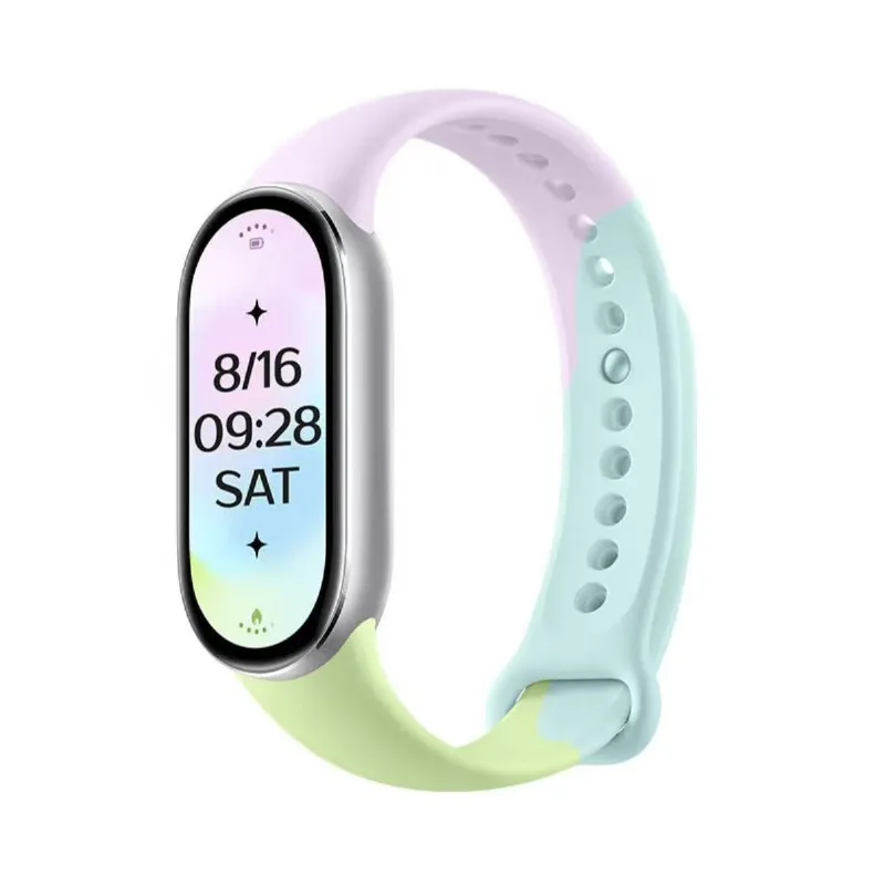 Xiaomi Band 10 Wristband Accessories Xiaomi Band 10 Multi-color Leather Wristband Cream Macaron For Xiaomi band 10