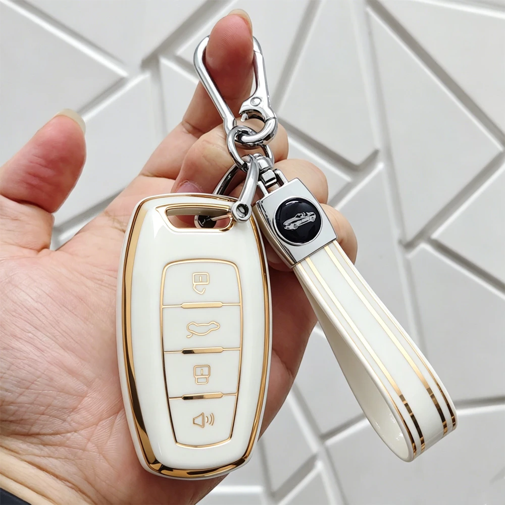 Premium TPU Car Key Case Cover Protector Shell for Haval Jolion H7 F7 Dargo H9 H6 H5 F7X M6 H3 H2S GMW Keychain Car Accessories