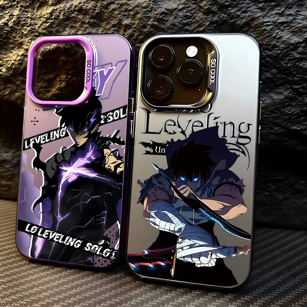 Anime S-Solo Levelings Phone Case for IPhone 16 15 14 13 12 11 Mini Pro Max X XR XSMAX 8 7 Plus Anti Fall Matte Back Cover