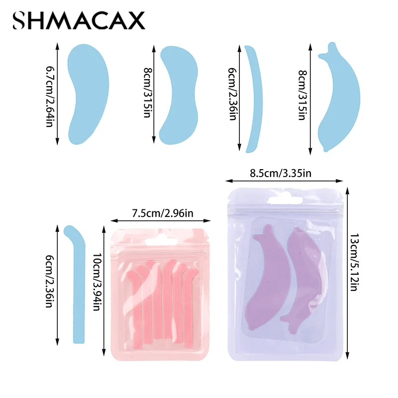 وسادات سيليكون قابلة لإعادة الاستخدام لتمديد الرموش ، تحت العين ، ملصق ، أدوات ماكياج