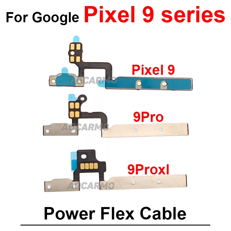 Power On Off Buttons Flex Cable Repair Replacement Part For Google Pixel 9 8 Pro 7 Pro 9pro XL