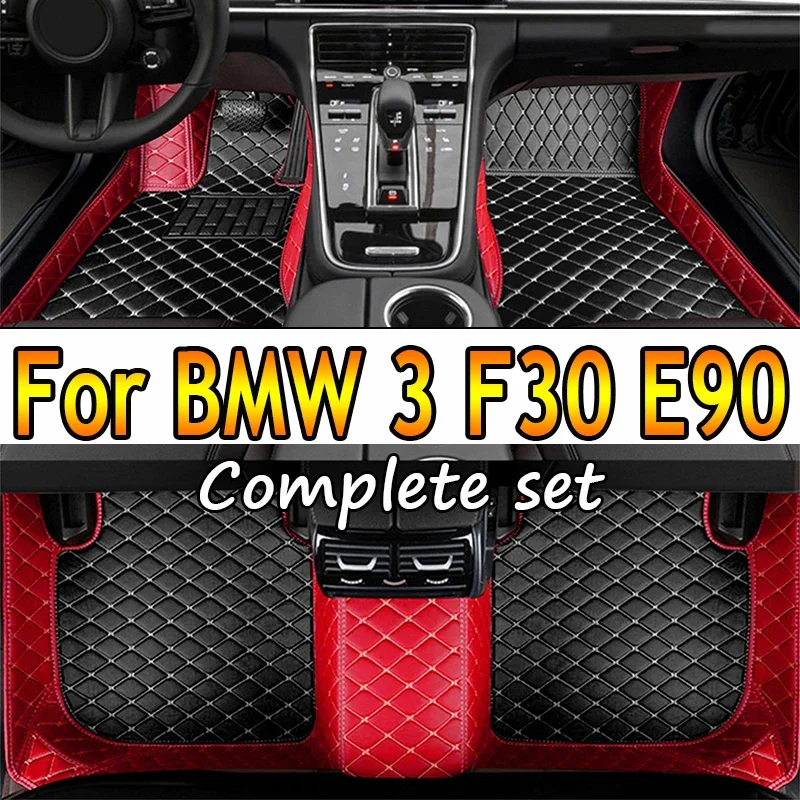 Car Floor Mats For BMW 3 F30 E90 330i 335i 320i Five Doors 2008 2009 2010 2011 2012 Foot Pads Carpet Cover Interior Accessories