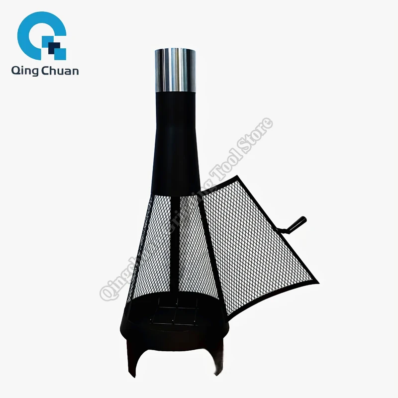 Firewood Stove Garden Outdoor Winter Heating Stove Rocket Furnace Heating Wood Burning Brazier With Chimney Firewood Stove