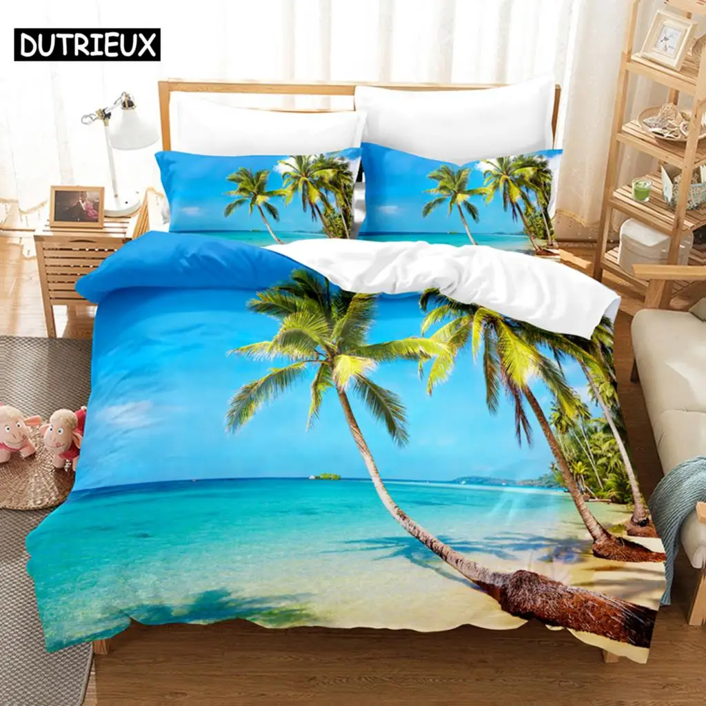 

Hawaiian Coast Bedding Set Duvet Cover Set 3d Bedding Digital Printing Bed Linen Queen Size Bedding Set Fashion Design