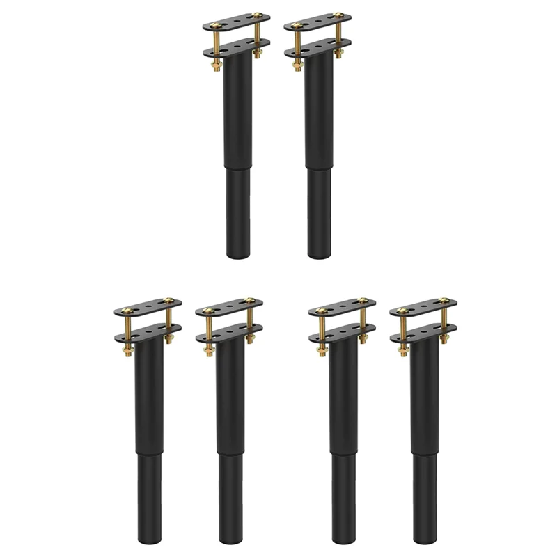 T19C 6PCS (7-13.5Inch) Adjustable Metal Bed Frame Support Legs, Bed Frame Center Slats Heavy Support Leg Replacement Parts