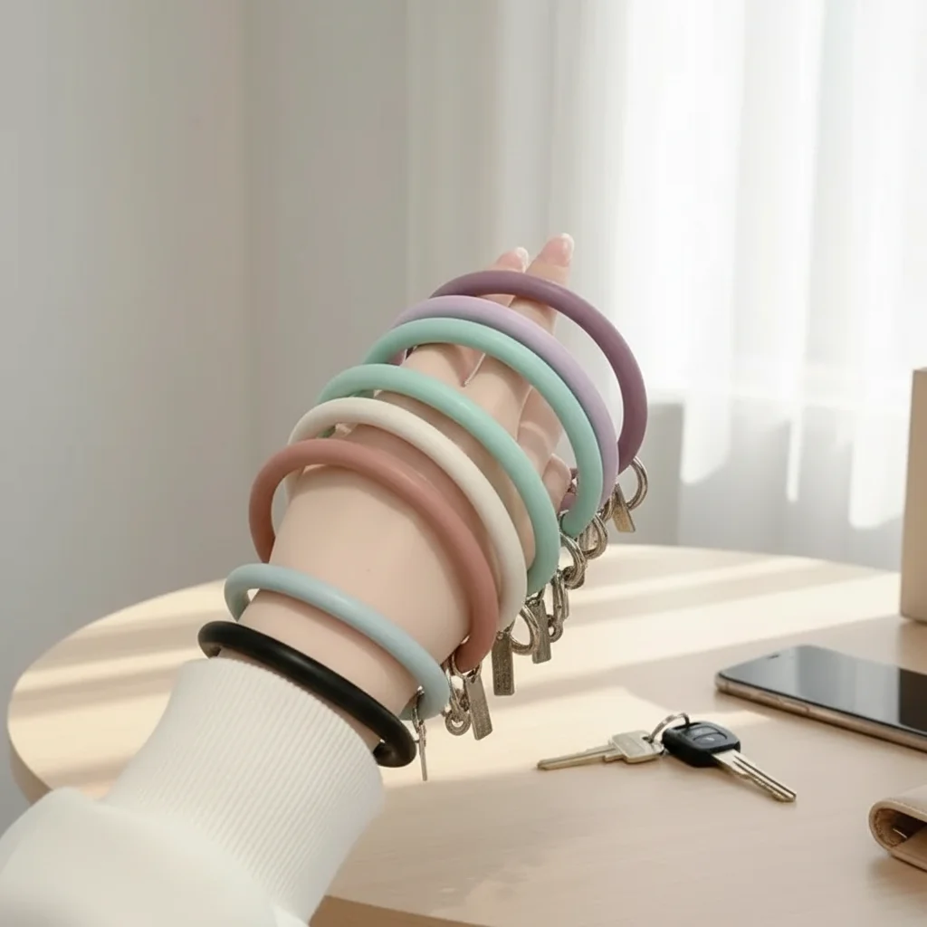 

Universal Mobile Phone Hanging Ring Silicone Anti-Lost Lanyard Strap Bracelet Accessories for Smartphones