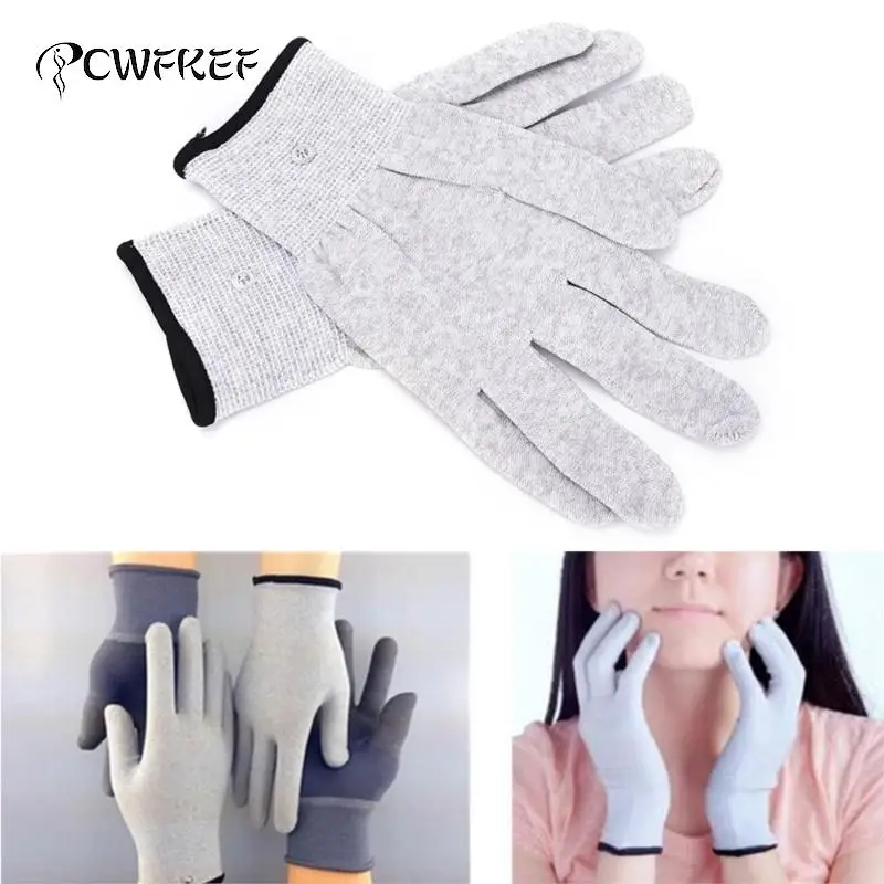 Gants de massage à impulsions magiques pour machines de soins de santé TENS, acupuncture électrique, masseur de physiothérapie, conducteurs, 1 paire