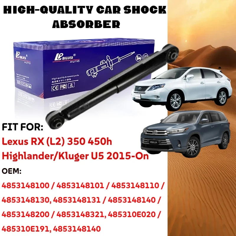

Car Suspension Rear Shock Absorber Strut for Lexus RX (L2) 350 450h Highlander/Kluger U5 2015-On, VIN Number Required for Order