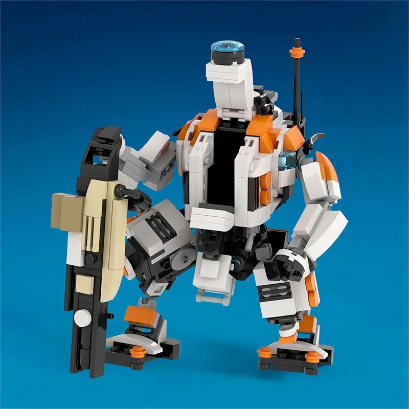 Blocs de construction MOC Robot de Combat lourd Titanfall, modèle Mecha de combat avancé avec armes, ensemble de bricolage pour les joueurs