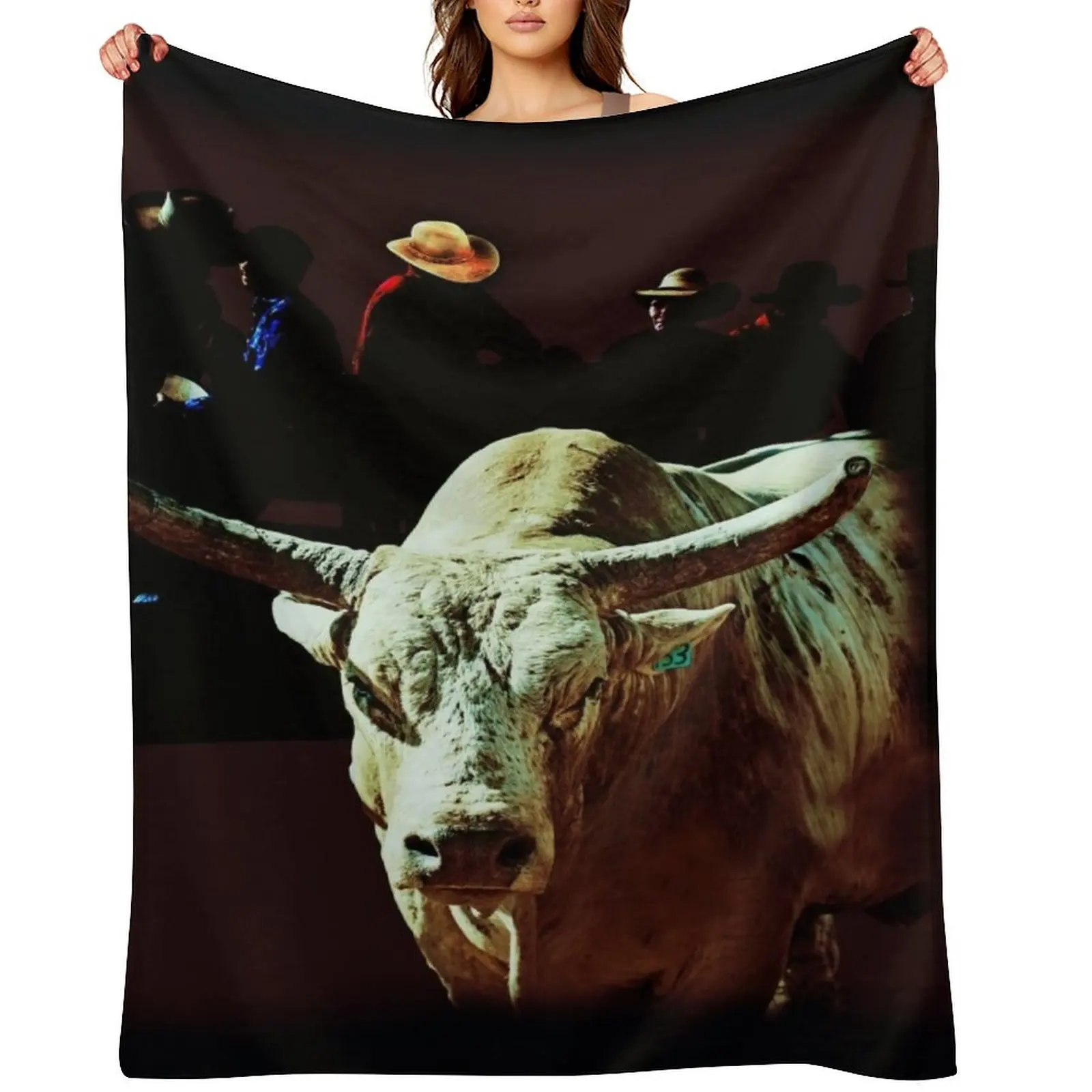BULL RIDERS, RODEO, YOUNG GUNS, EXTREME SPORT Throw Blanket Soft Big valentine gift ideas Warm Thin Blankets