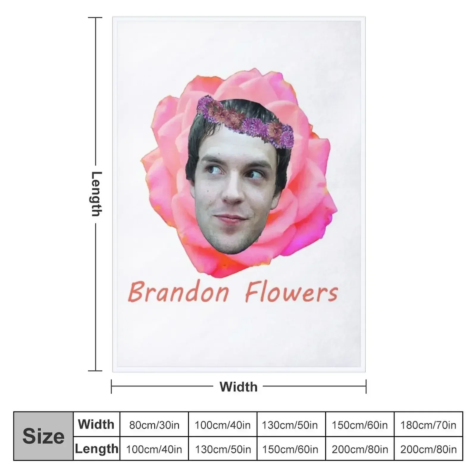 literally brandon flowers Throw Blanket cosplay anime For Sofa Thin Baby anime Blankets