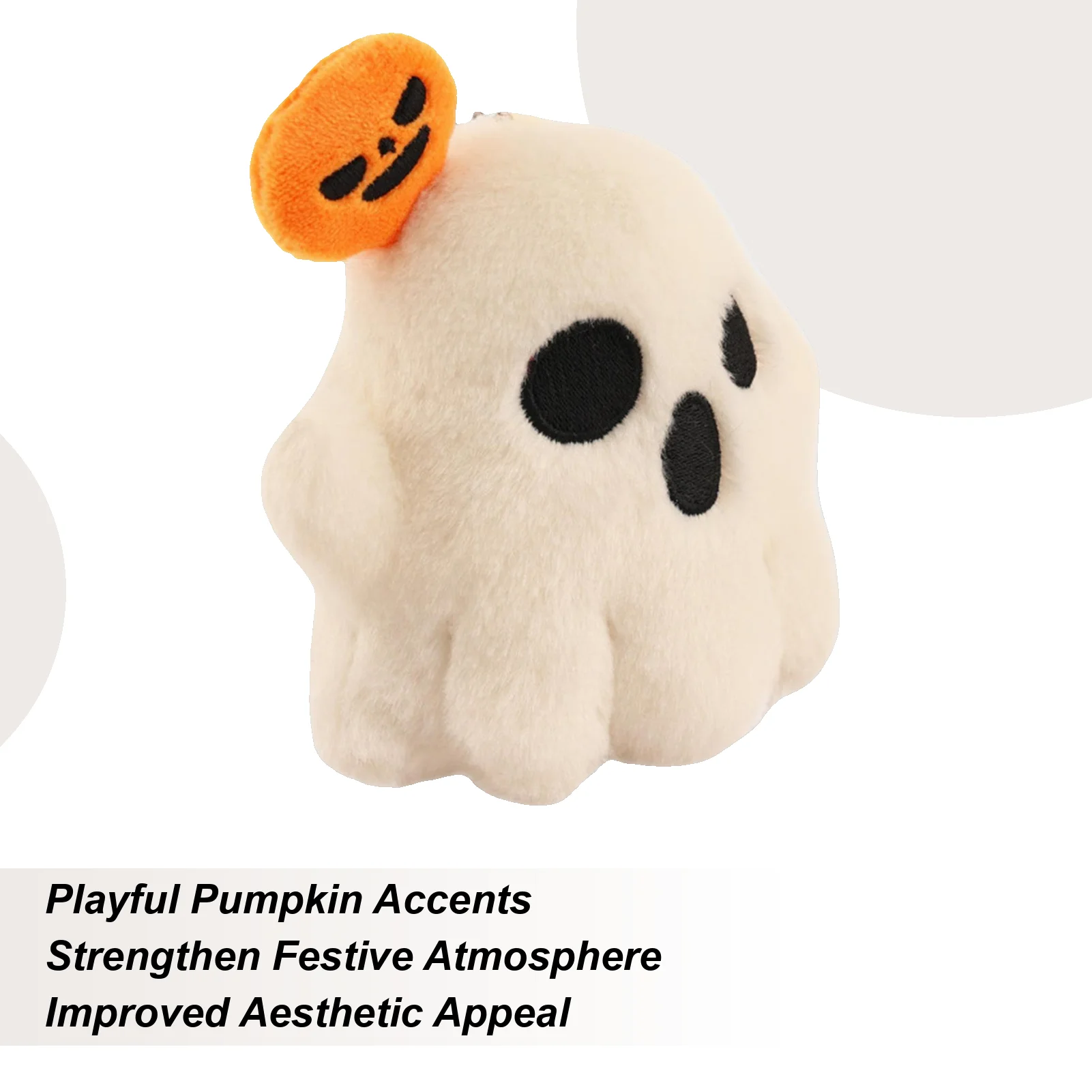 Cute Plush Keychain Small Plush Keychain Adorable Stuffed Ghost Pumpkin Character Pendant For Women Men Purse Backpack Basket