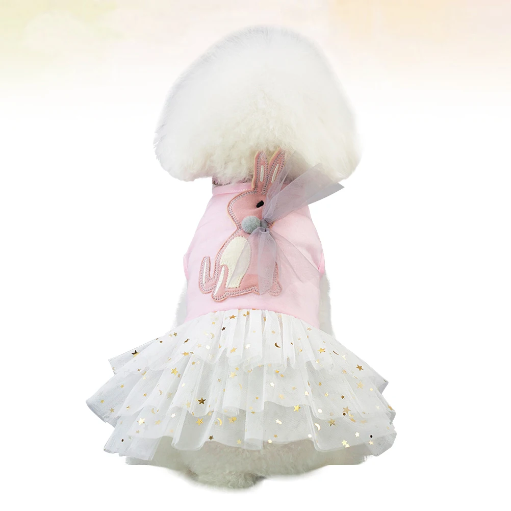 

Cute Pet Skirt Dog Dress Fashionable Puppy Outfit Party Holiday Cosplay Outdoor Small Dogs Clothes Xs Pink Lightweight Durable