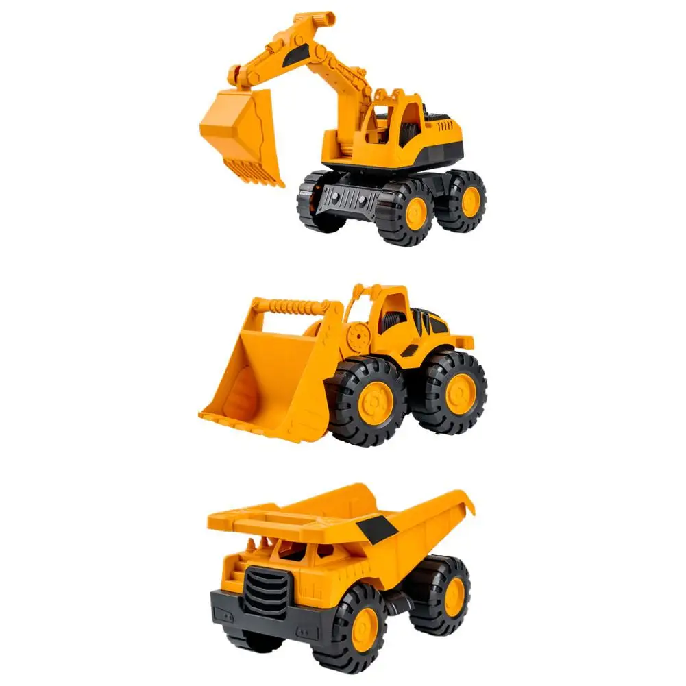 Inertial Driving Construction Truck Toy Beach Digger Toys Bulldozer Toys Vehicles Education Tipper Kids Early Construction Y3X3