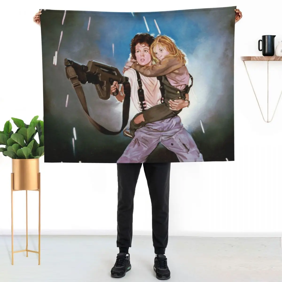 Aliens Ripley and Newt Throw Blanket Stuffeds Thin Sofas Blankets For Sofas Decorative Beds Furry Blankets