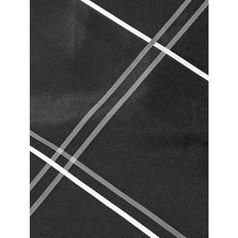 2025 Men's New Black Shirts Fashion Four Season Business Long Sleeve Casual Male Elastic Plaid Shirt