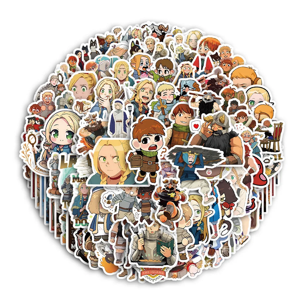 50/100pcs Anime Maze Rice Stickers Cute Cartoon Figures Lai Ousi  Fa Lin Graffiti Mobile Phone Computer Stationery Hat Sticker